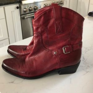 Franco Sarto Red boots NWT Never Worn size 8